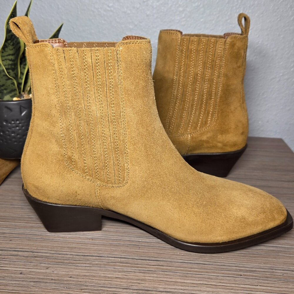Seychelles Chelsea Ankle Boots Tan Suede Leather Upper Women’s 8.5 - Price Firm